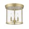 Z-Lite Thayer Flush Mount, 3-Light, 13 In.W x 13 In.H, Luxe Gold/Clear 742F13-LG - alternate 6